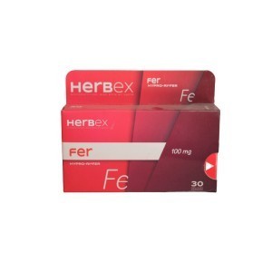 HERBEX FER 100MG 30 GELULES